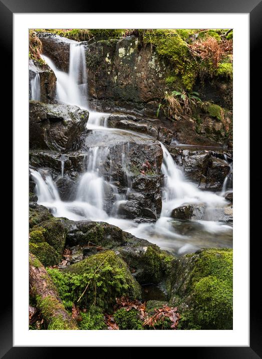 Tumbling Gill in the Lake District National Park Framed Mounted Print by Alan Barr