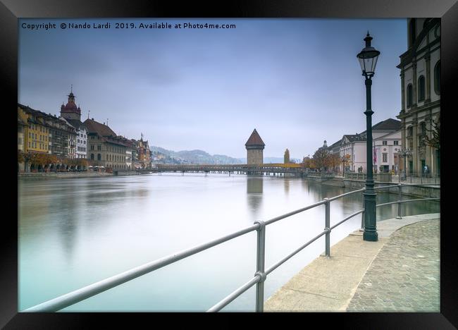 Lucerne Upriver Framed Print by DiFigiano Photography