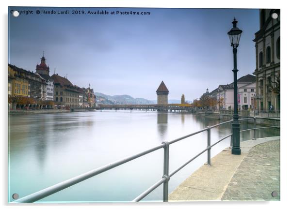 Lucerne Upriver Acrylic by DiFigiano Photography