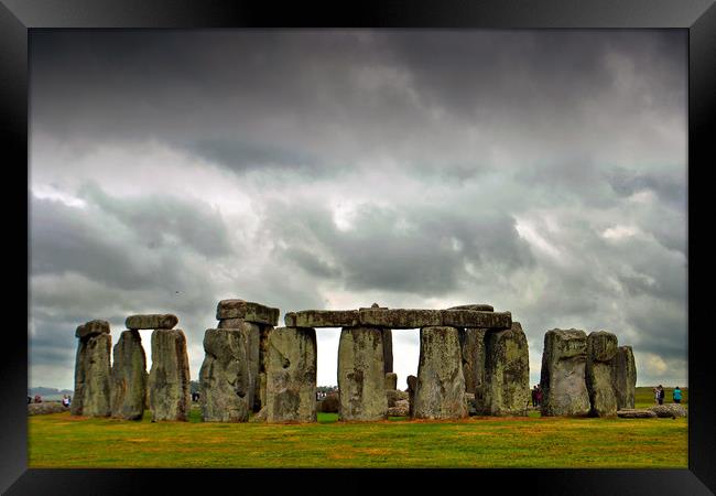 Stonehenge UNESCO World Heritage Site Wiltshire Framed Print by Andy Evans Photos