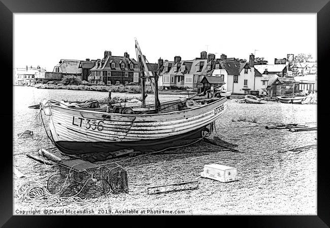  Awaiting Tide                               Framed Print by David Mccandlish