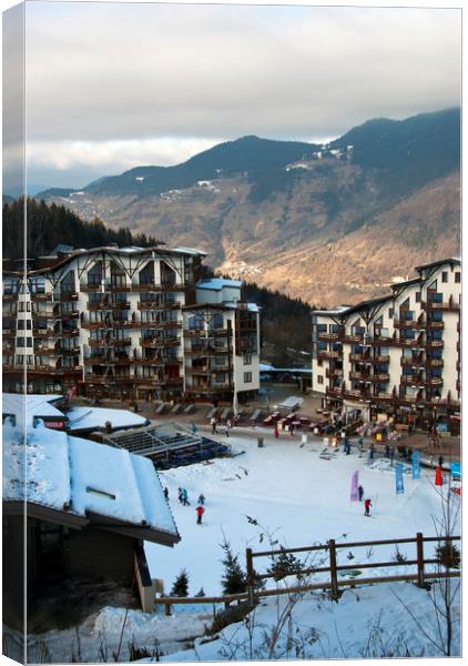 La Tania Courchevel 3 Valleys French Alps Canvas Print by Andy Evans Photos