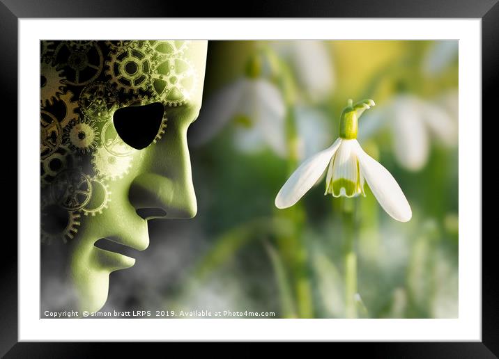 Working in harmony with nature misty concept Framed Mounted Print by Simon Bratt LRPS