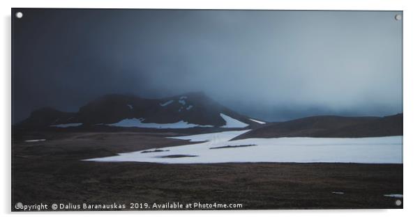 Highlands of Iceland 2/5 Acrylic by Dalius Baranauskas