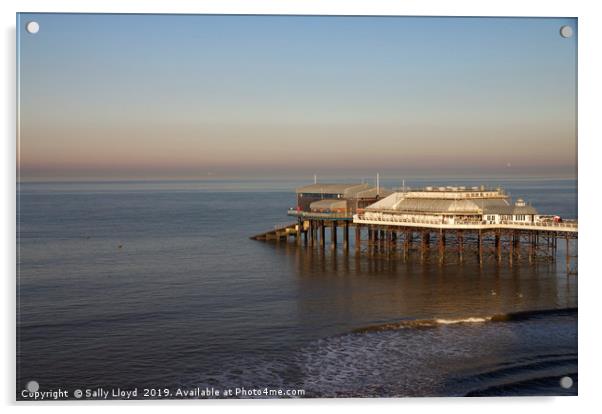 Cromer Pier in February Acrylic by Sally Lloyd