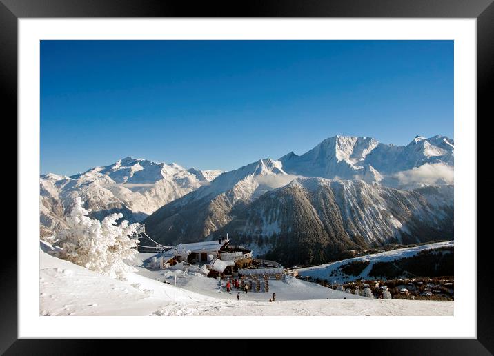 A Winter Wonderland in the French Alps Framed Mounted Print by Andy Evans Photos