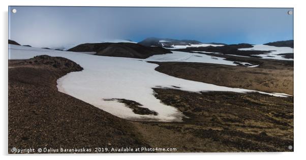 Highlands of Iceland 3/5 Acrylic by Dalius Baranauskas