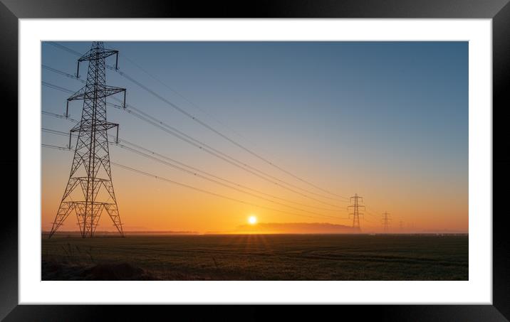 Sunrise in Lincolnshire  Framed Mounted Print by Andrew Scott