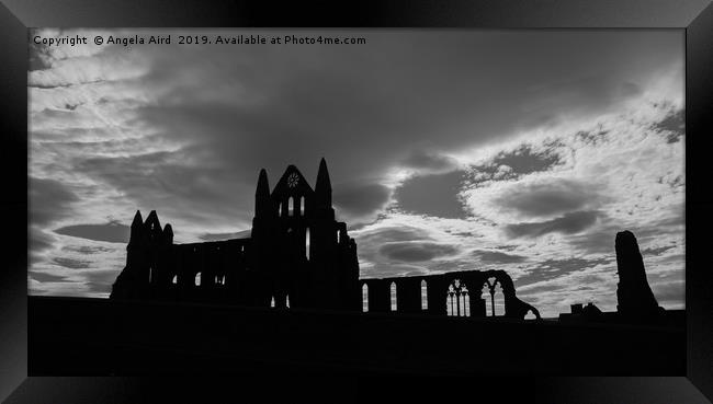 Whitby Abbey. Framed Print by Angela Aird
