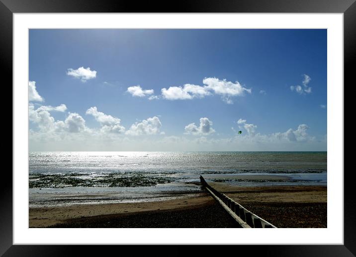 Angmering on Sea East Preston West Sussex Framed Mounted Print by Andy Evans Photos