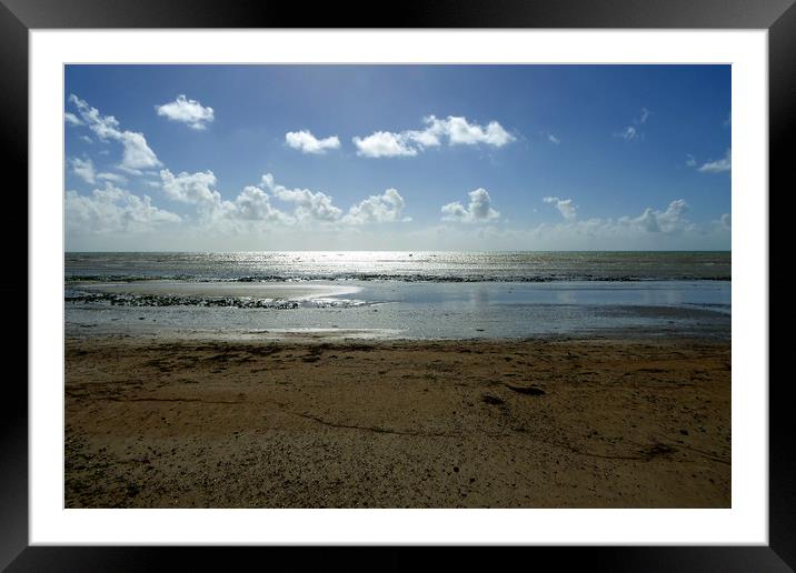 Angmering on Sea East Preston West Sussex Framed Mounted Print by Andy Evans Photos