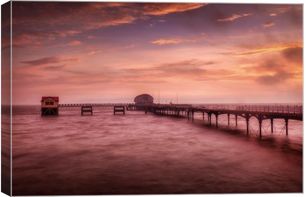 Daybreak at Mumbles Pier  Canvas Print by Leighton Collins