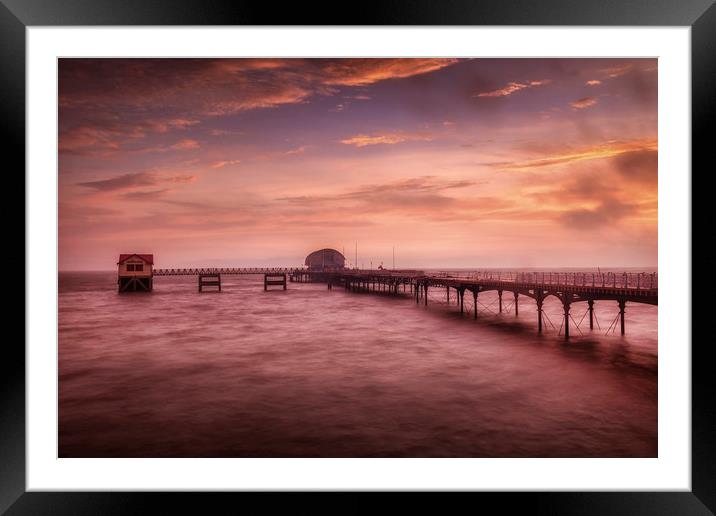 Daybreak at Mumbles Pier  Framed Mounted Print by Leighton Collins