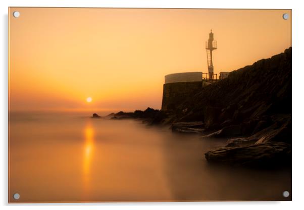 Banjo Pier Sunrise Acrylic by Oxon Images