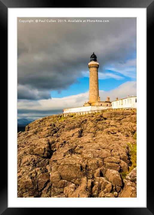 Ardnamurchan Point Lighthouse in Portrait Format. Framed Mounted Print by Paul Cullen
