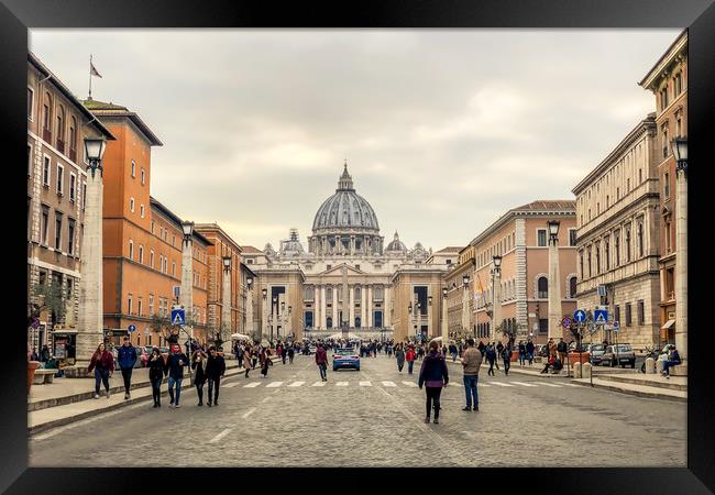 St. Peters Basilica, Vatican City Framed Print by Naylor's Photography