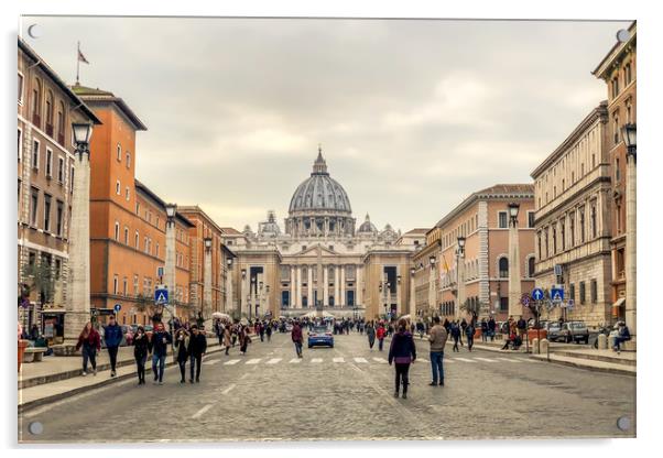 St. Peters Basilica, Vatican City Acrylic by Naylor's Photography