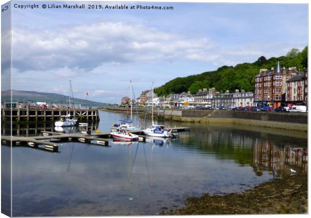 Rothesay Promenade, Isle of Bute. Canvas Print by Lilian Marshall