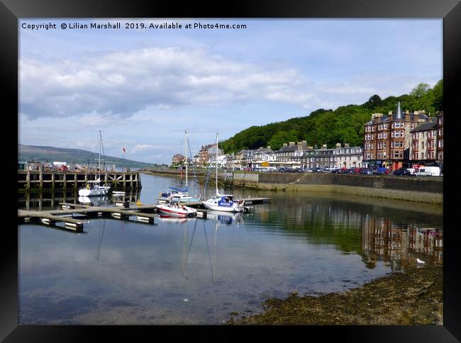 Rothesay Promenade, Isle of Bute. Framed Print by Lilian Marshall