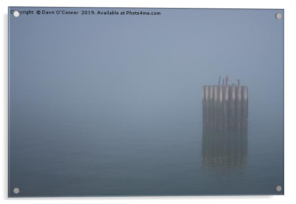 Whitstable Fog in Febuary Acrylic by Dawn O'Connor