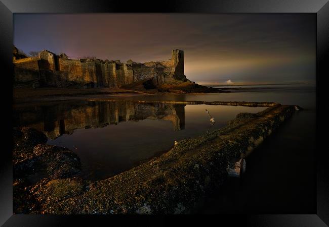 St Andrews castle at midnight Framed Print by JC studios LRPS ARPS