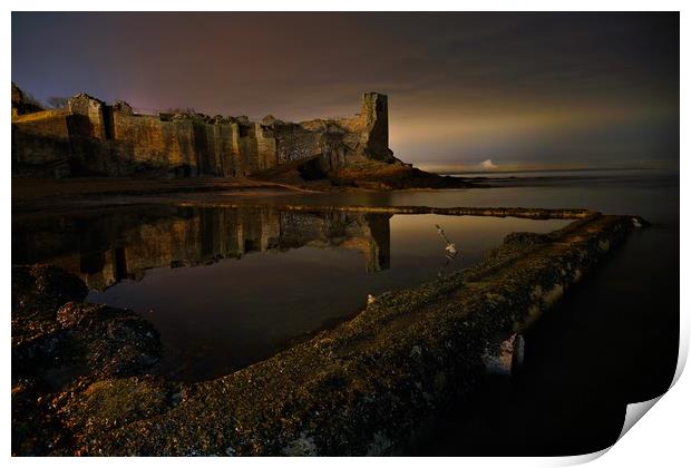 St Andrews castle at midnight Print by JC studios LRPS ARPS
