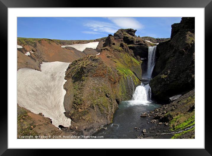 Rugged landscape in Iceland Framed Mounted Print by Lensw0rld 