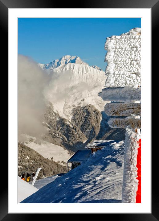 Mont Blanc Courchevel French Alps France Framed Mounted Print by Andy Evans Photos