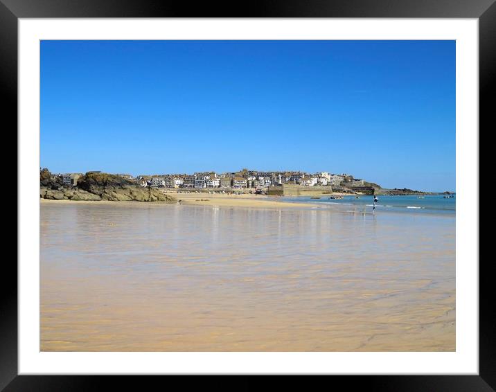 Majestic and Serene St Ives Framed Mounted Print by Beryl Curran