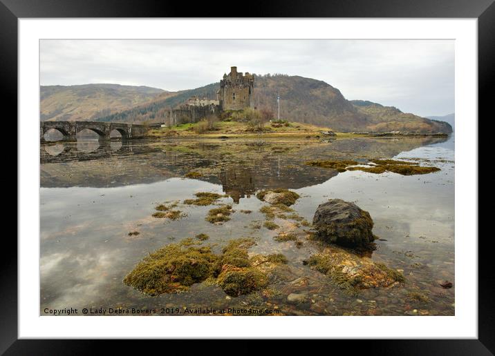 Eilean Donan Castle & Reflection  Framed Mounted Print by Lady Debra Bowers L.R.P.S
