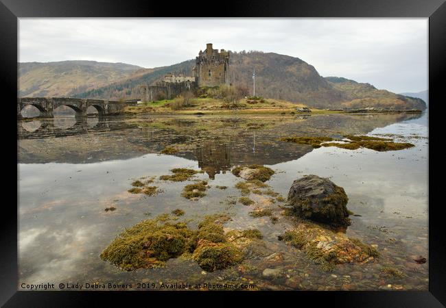 Eilean Donan Castle & Reflection  Framed Print by Lady Debra Bowers L.R.P.S
