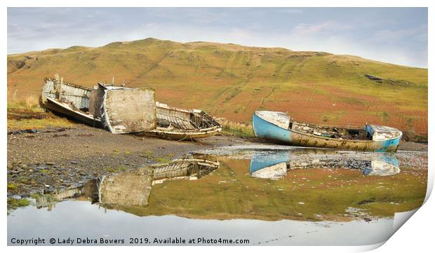 Wrecks  Print by Lady Debra Bowers L.R.P.S