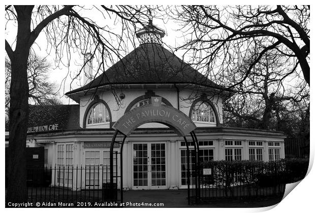 Pavilion Cafe in Greenwich Park, London   Print by Aidan Moran