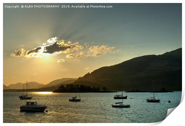 Loch Leven, Glencoe, Scotland. Print by ALBA PHOTOGRAPHY