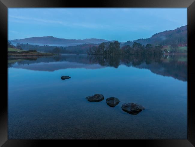 Rydal Water in the Lake District  Framed Print by Tony Keogh