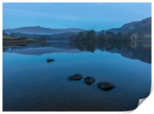 Rydal Water in the Lake District  Print by Tony Keogh
