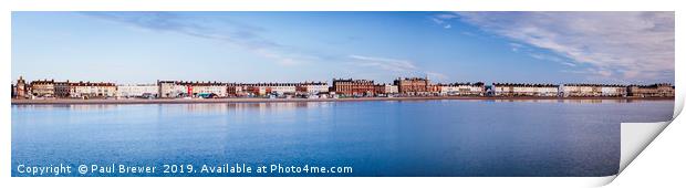 Weymouth Seafront Panoramic Print by Paul Brewer