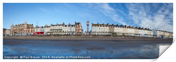 Weymouth Seafront Panoramic Print by Paul Brewer