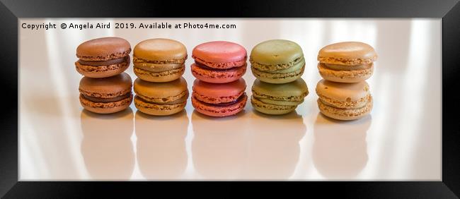 Macaroons. Framed Print by Angela Aird