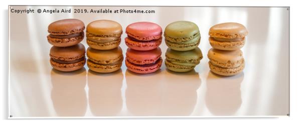 Macaroons. Acrylic by Angela Aird