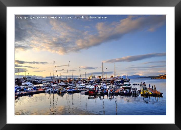 Mallaig Harbour, North West Scotland. Framed Mounted Print by ALBA PHOTOGRAPHY