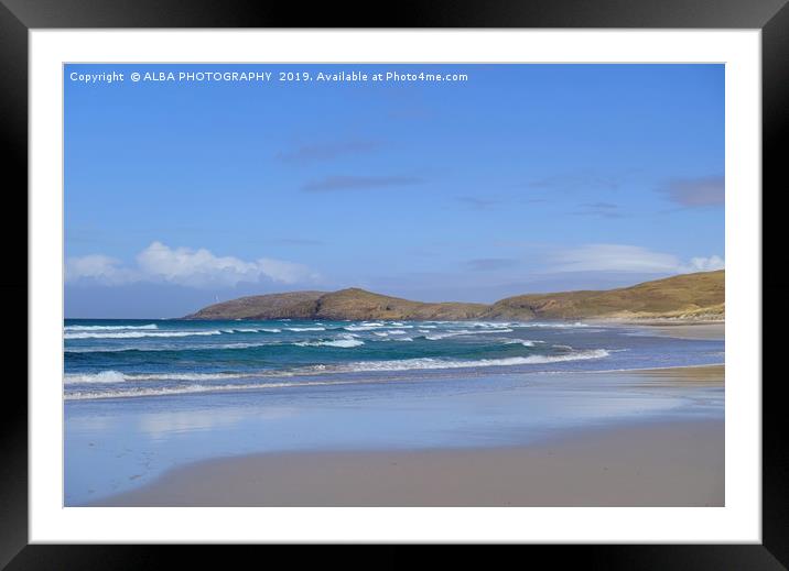 Traigh Eais, Isle of Barra, Outer Hebrides. Framed Mounted Print by ALBA PHOTOGRAPHY