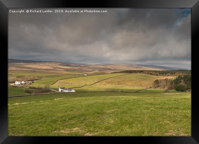 Over Langdon Beck to Widdybank Fell, Teesdale Framed Print by Richard Laidler