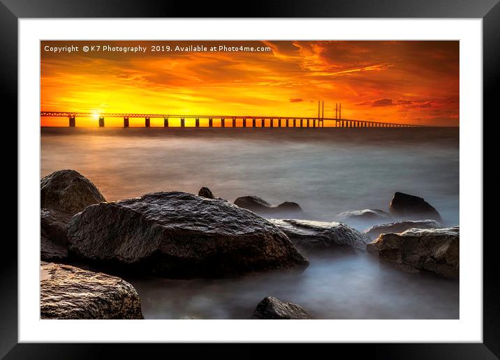 Oresund - An Engineering Masterpiece Framed Mounted Print by K7 Photography
