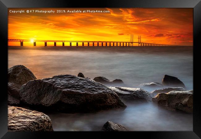 Oresund - An Engineering Masterpiece Framed Print by K7 Photography