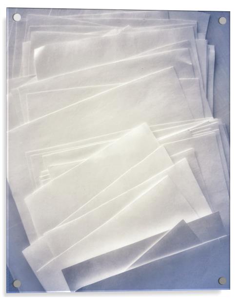 White paper sheets pack Acrylic by Larisa Siverina
