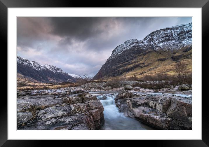 Highland falls Framed Mounted Print by Jonathon barnett