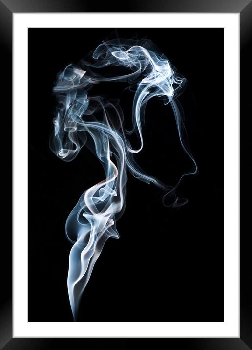 A Portrait In Smoke Framed Mounted Print by Steve Purnell