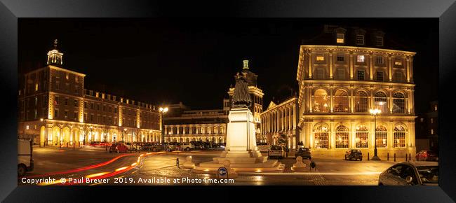 Poundbury Queen Mothers Square  Framed Print by Paul Brewer