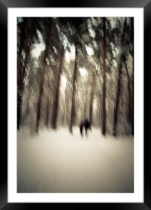 Walking in a park Framed Mounted Print by Larisa Siverina